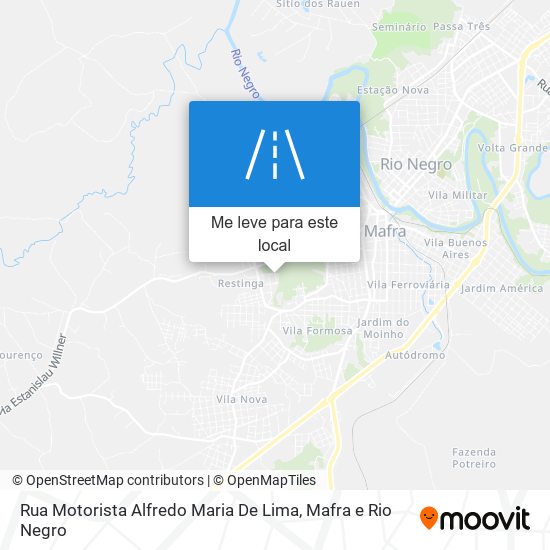 Rua Motorista Alfredo Maria De Lima mapa