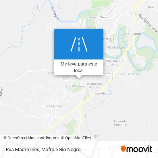 Rua Madre Inês mapa