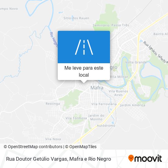 Rua Doutor Getúlio Vargas mapa