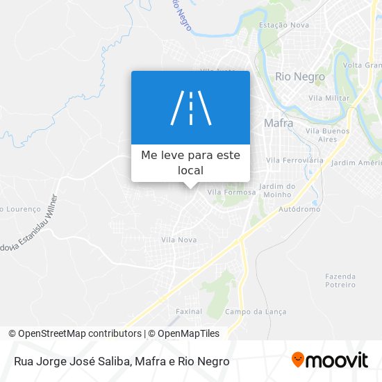 Rua Jorge José Saliba mapa