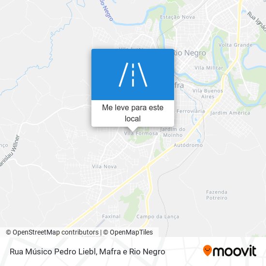 Rua Músico Pedro Liebl mapa