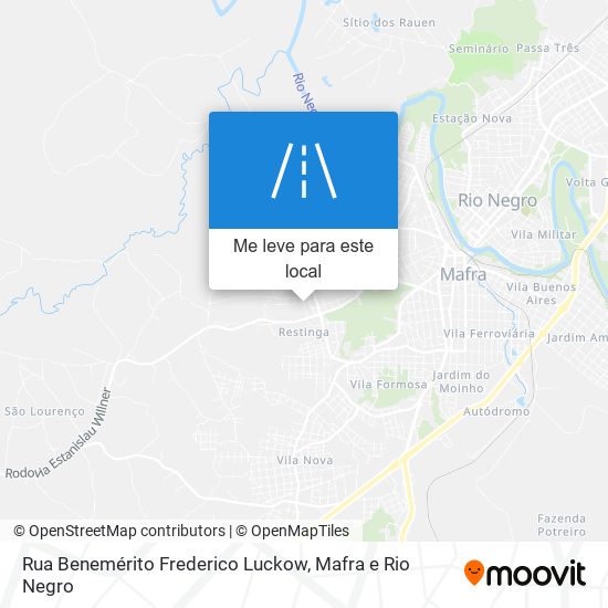 Rua Benemérito Frederico Luckow mapa