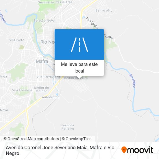 Avenida Coronel José Severiano Maia mapa