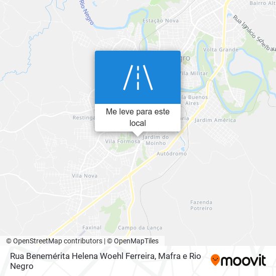 Rua Benemérita Helena Woehl Ferreira mapa