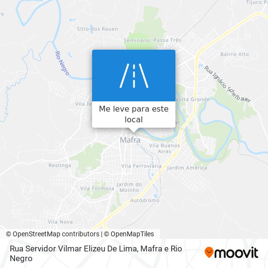Rua Servidor Vilmar Elizeu De Lima mapa