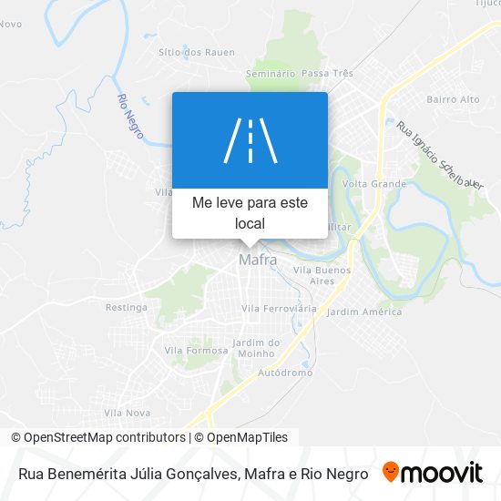 Rua Benemérita Júlia Gonçalves mapa