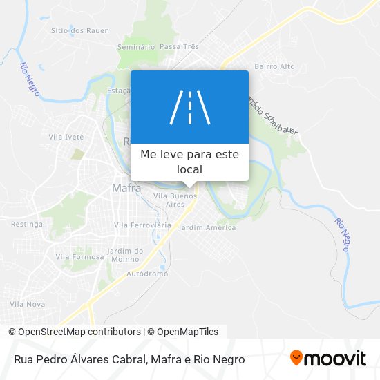 Rua Pedro Álvares Cabral mapa