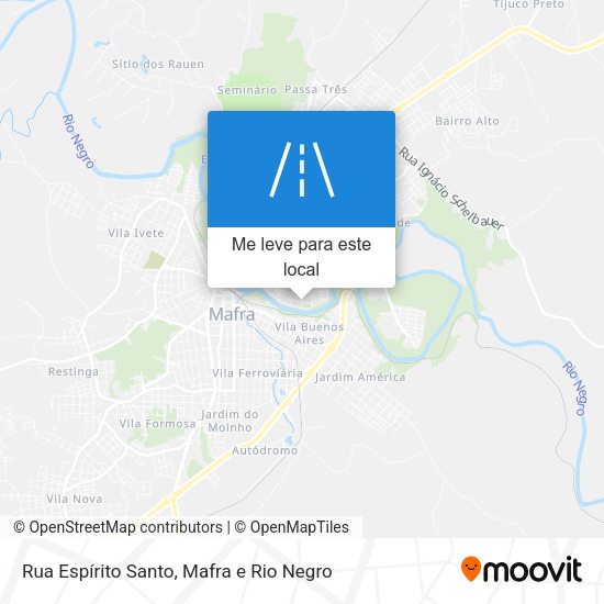 Rua Espírito Santo mapa