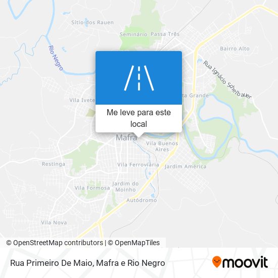 Rua Primeiro De Maio mapa