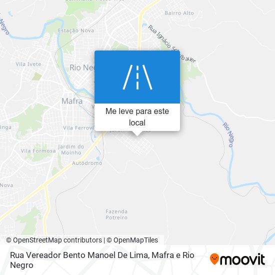 Rua Vereador Bento Manoel De Lima mapa