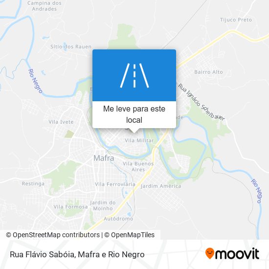 Rua Flávio Sabóia mapa