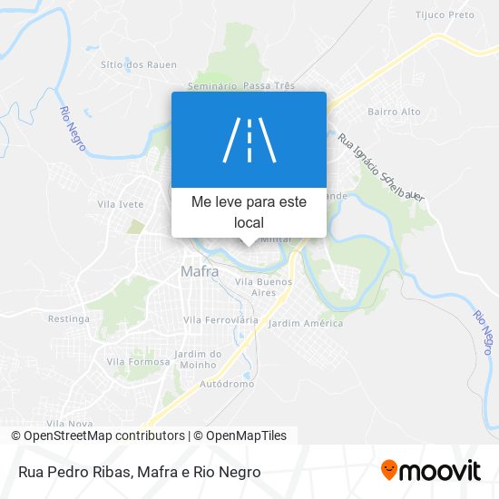 Rua Pedro Ribas mapa