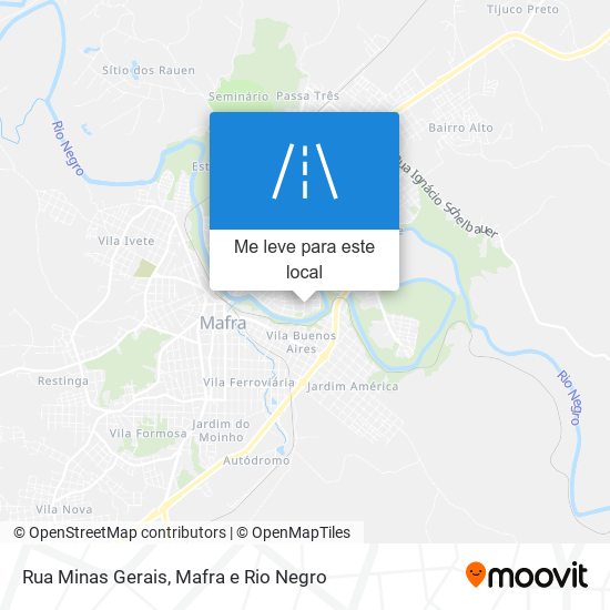 Rua Minas Gerais mapa