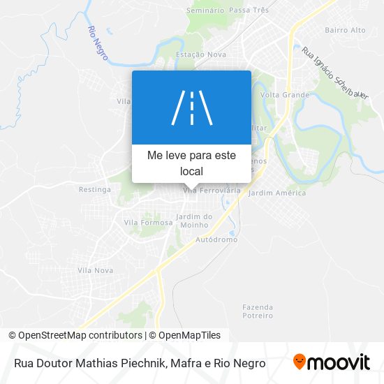 Rua Doutor Mathias Piechnik mapa