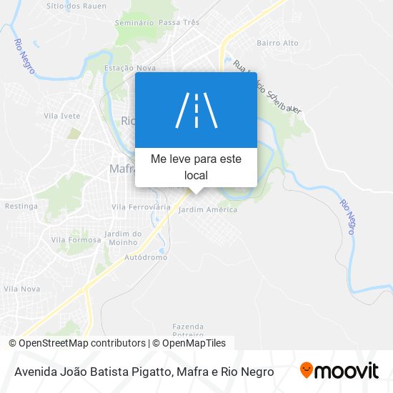 Avenida João Batista Pigatto mapa