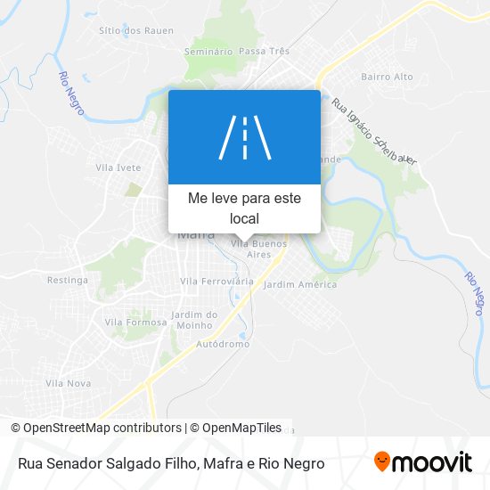 Rua Senador Salgado Filho mapa