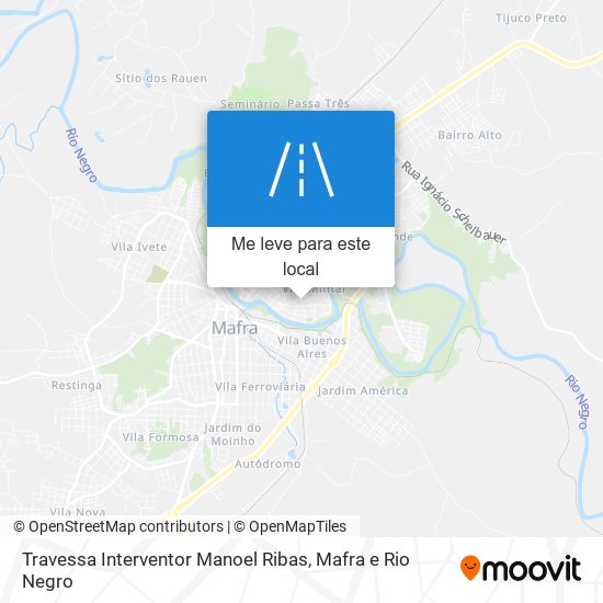 Travessa Interventor Manoel Ribas mapa