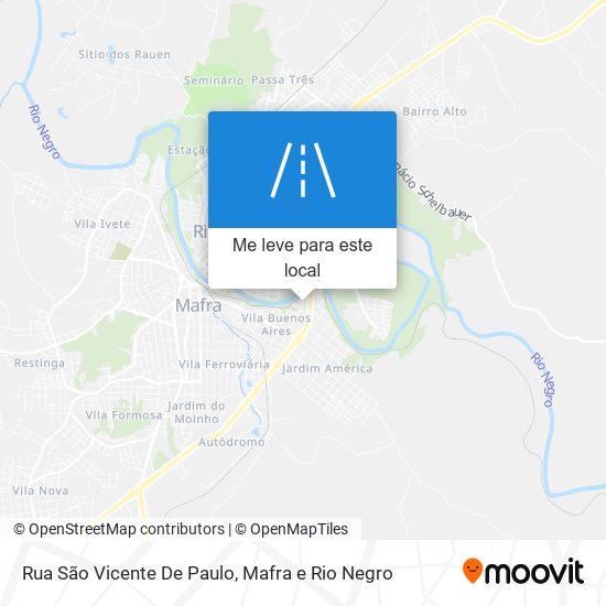 Rua São Vicente De Paulo mapa