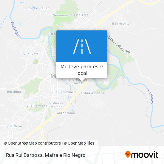 Rua Rui Barbosa mapa