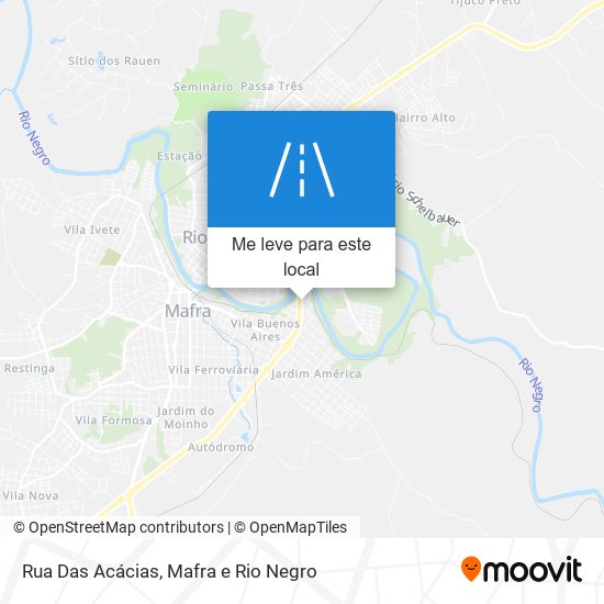 Rua Das Acácias mapa