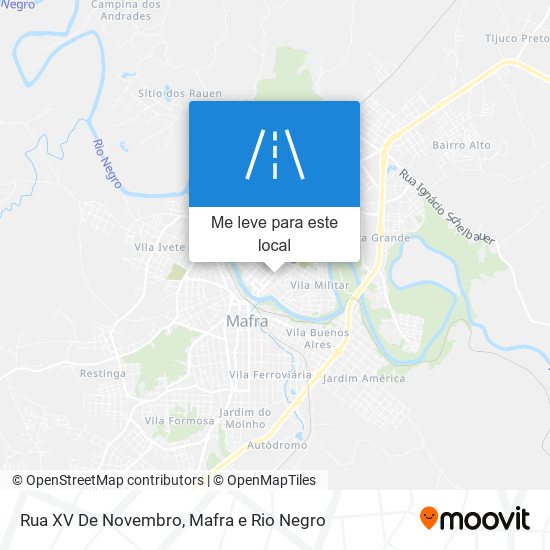 Rua XV De Novembro mapa