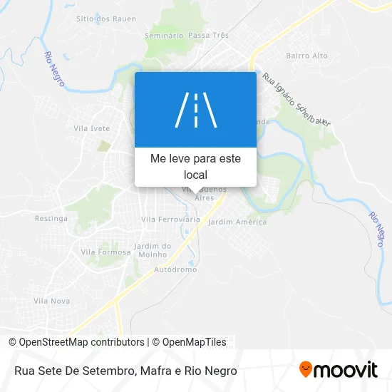 Rua Sete De Setembro mapa
