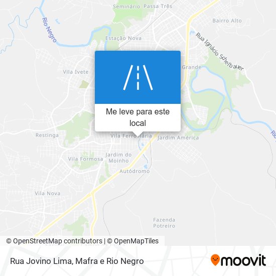 Rua Jovino Lima mapa