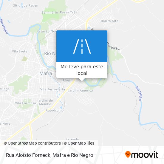 Rua Aloísio Forneck mapa