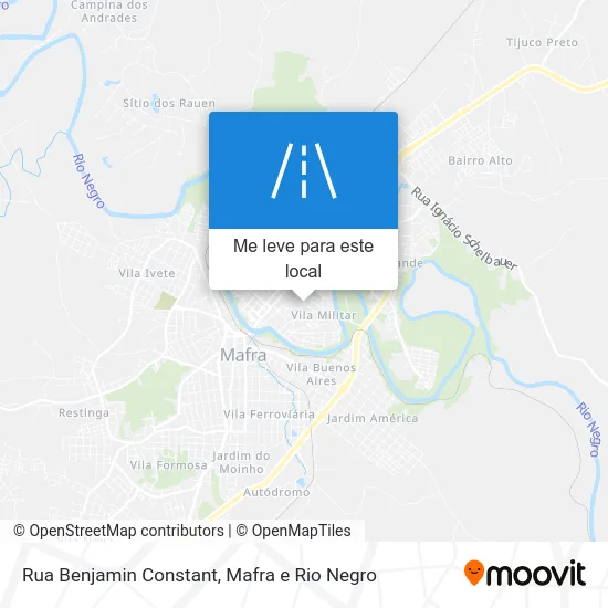Rua Benjamin Constant mapa