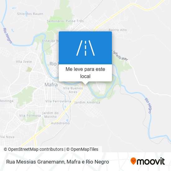 Rua Messias Granemann mapa