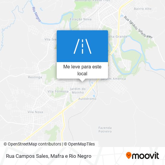 Rua Campos Sales mapa