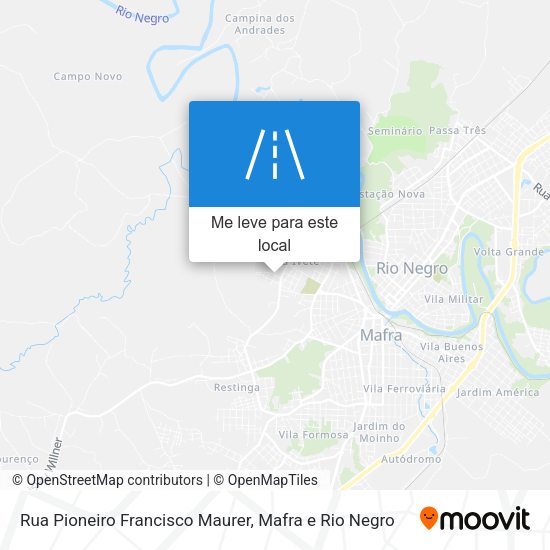 Rua Pioneiro Francisco Maurer mapa