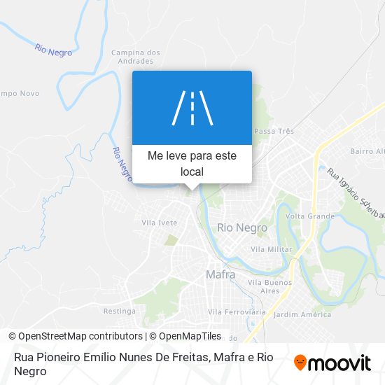 Rua Pioneiro Emílio Nunes De Freitas mapa