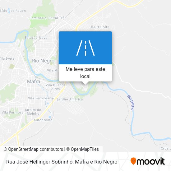 Rua José Hellinger Sobrinho mapa