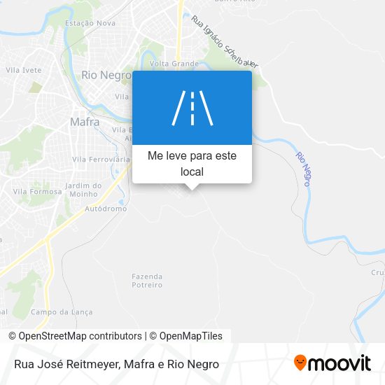 Rua José Reitmeyer mapa