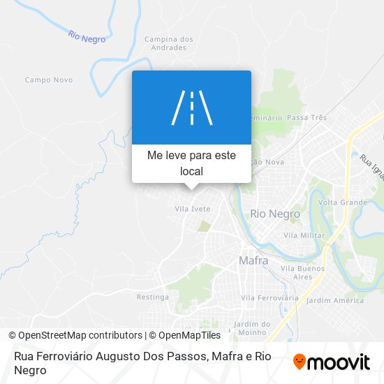 Rua Ferroviário Augusto Dos Passos mapa