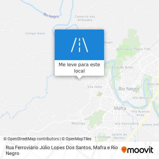 Rua Ferroviário Júlio Lopes Dos Santos mapa