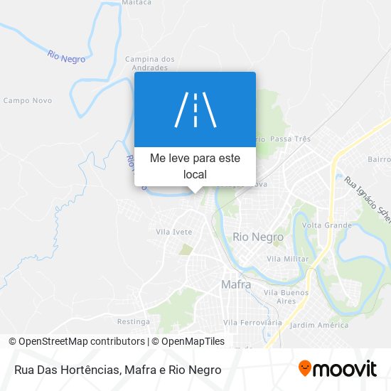 Rua Das Hortências mapa