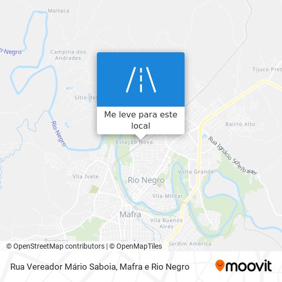 Rua Vereador Mário Saboia mapa