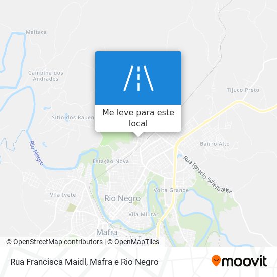 Rua Francisca Maidl mapa