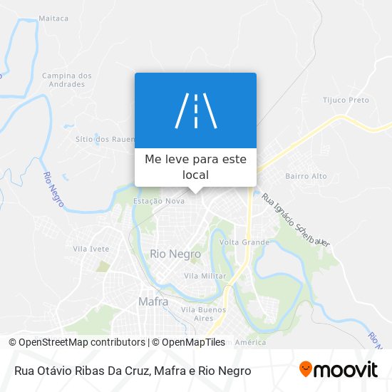 Rua Otávio Ribas Da Cruz mapa