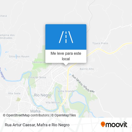 Rua Artur Caesar mapa