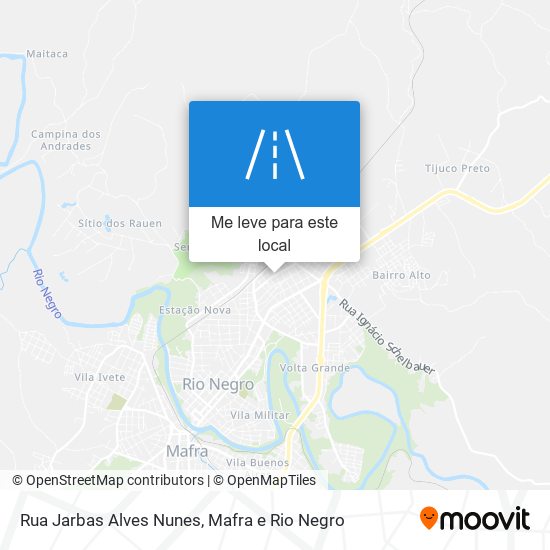 Rua Jarbas Alves Nunes mapa