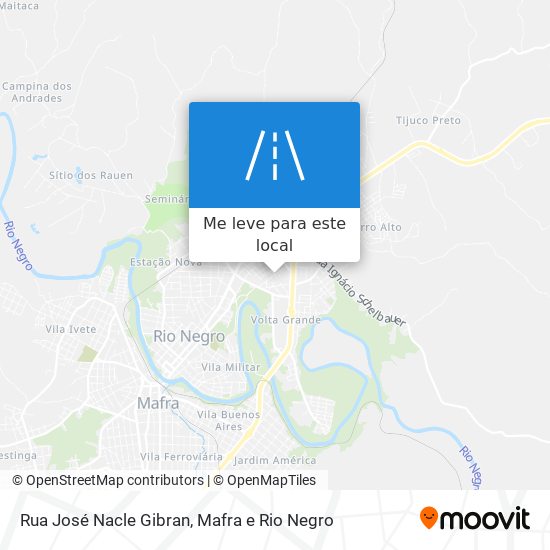 Rua José Nacle Gibran mapa