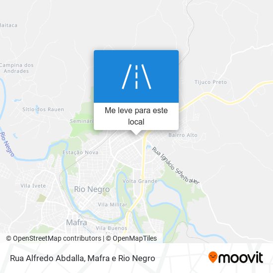 Rua Alfredo Abdalla mapa