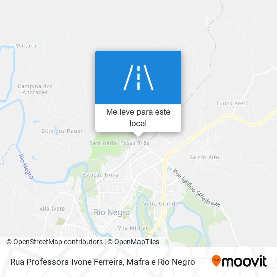 Rua Professora Ivone Ferreira mapa
