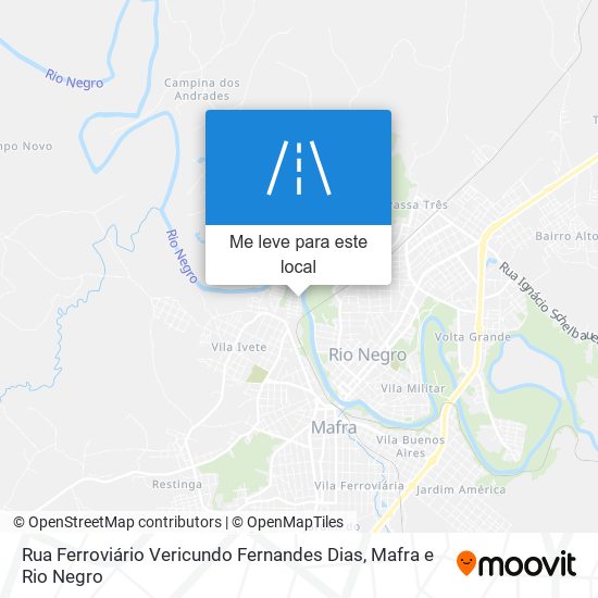 Rua Ferroviário Vericundo Fernandes Dias mapa
