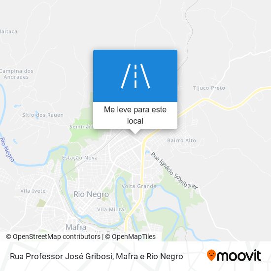 Rua Professor José Gribosi mapa