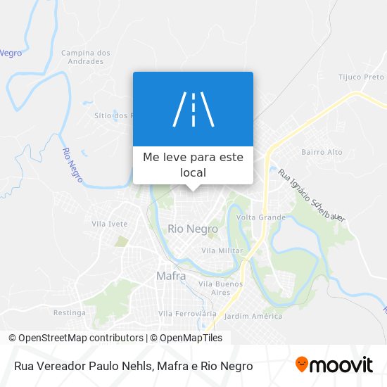 Rua Vereador Paulo Nehls mapa