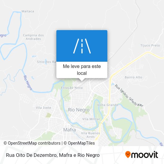 Rua Oito De Dezembro mapa
